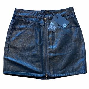 ⭐️NWT PAIGE SPARKLE COATING ZIP FRONT JAMINE SKIRT